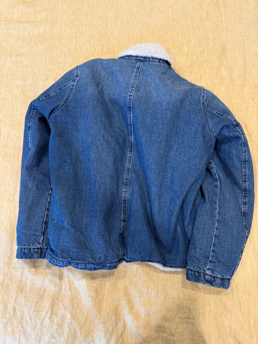 J. Crew Sherpa-Trim Denim Jacket in Blue - Picture 3 of 3